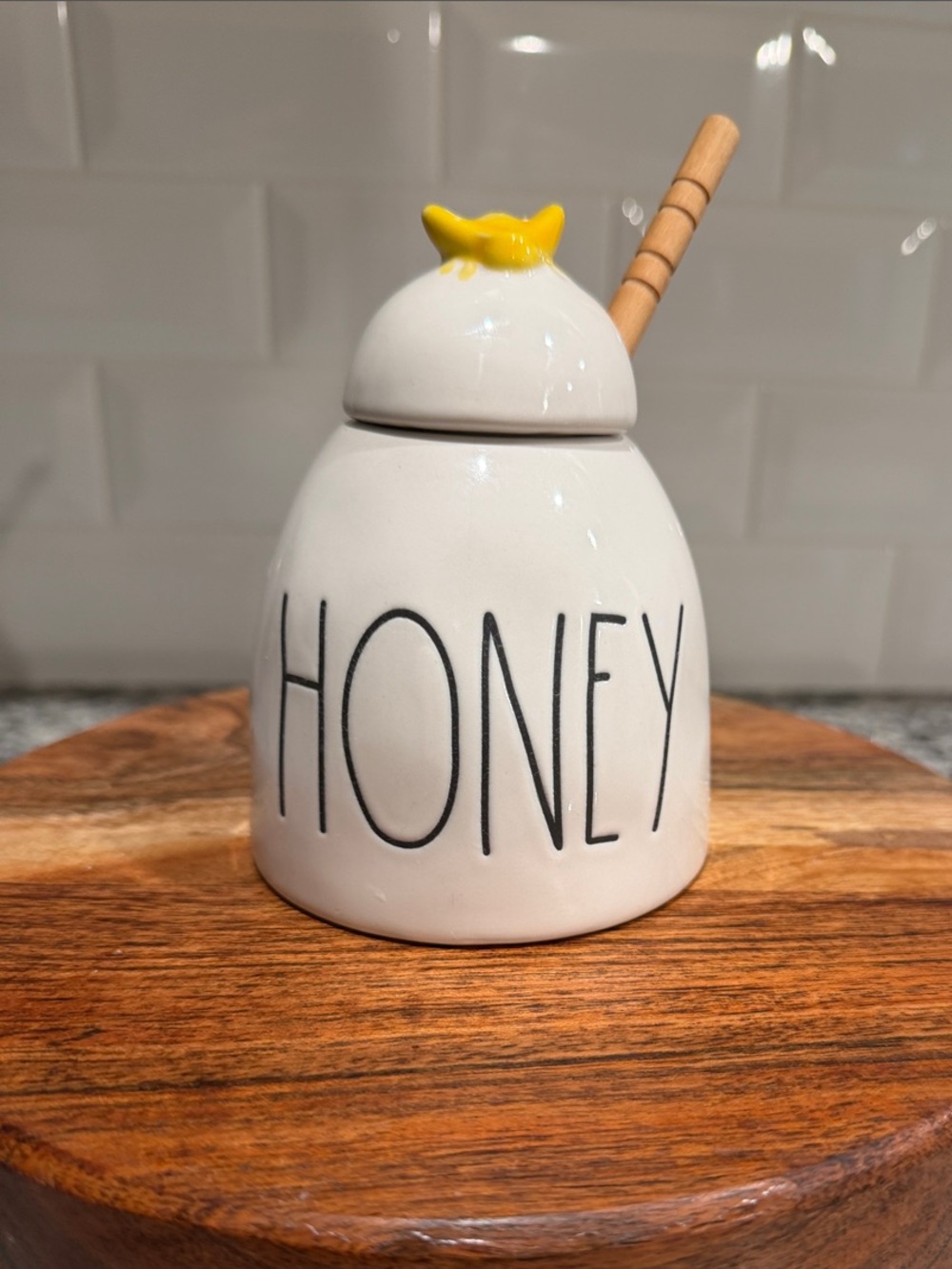 Rae Dunn, honey jar